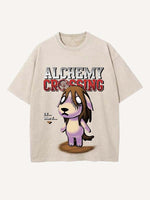 Fullmetal Alchemist Print Round Neck T-shirt