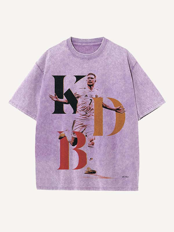 Kevin De Bruyne Print Round Neck T-shirt