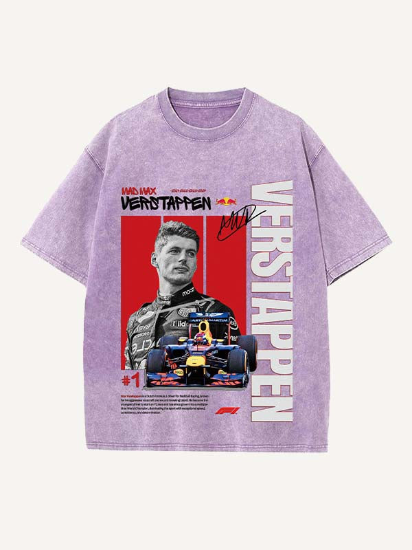 Max Verstappen Print Round Neck T-shirt