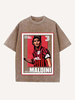 Paolo Maldini Print Round Neck T-shirt