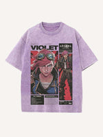 Arcane Print Round Neck T-shirt