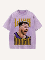 Luka Dončić Print Round Neck T-shirt
