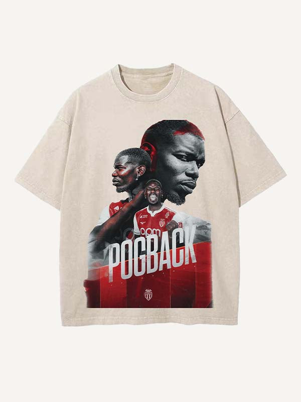 Paul Pogba Print Round Neck T-shirt