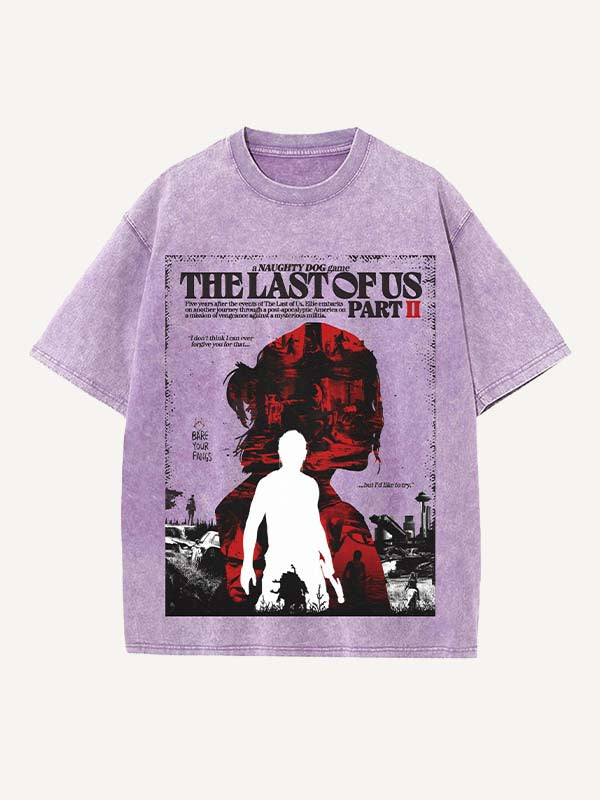 The Last of Us Print Round Neck T-shirt