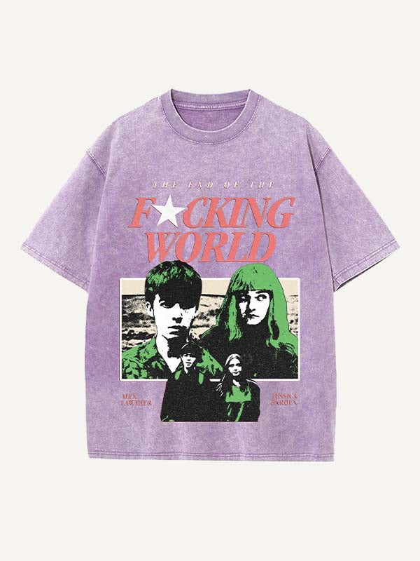 The End of the Fxxxing World Print Round Neck T-shirt