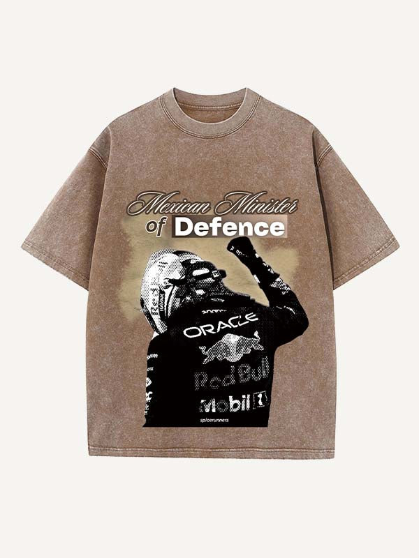 Sergio Perez Print Round Neck T-shirt