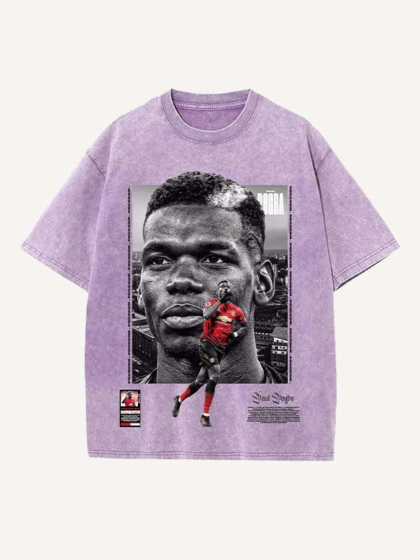 Paul Pogba Print Round Neck T-shirt