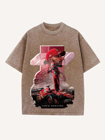 Lewis Hamilton Print Round Neck T-shirt