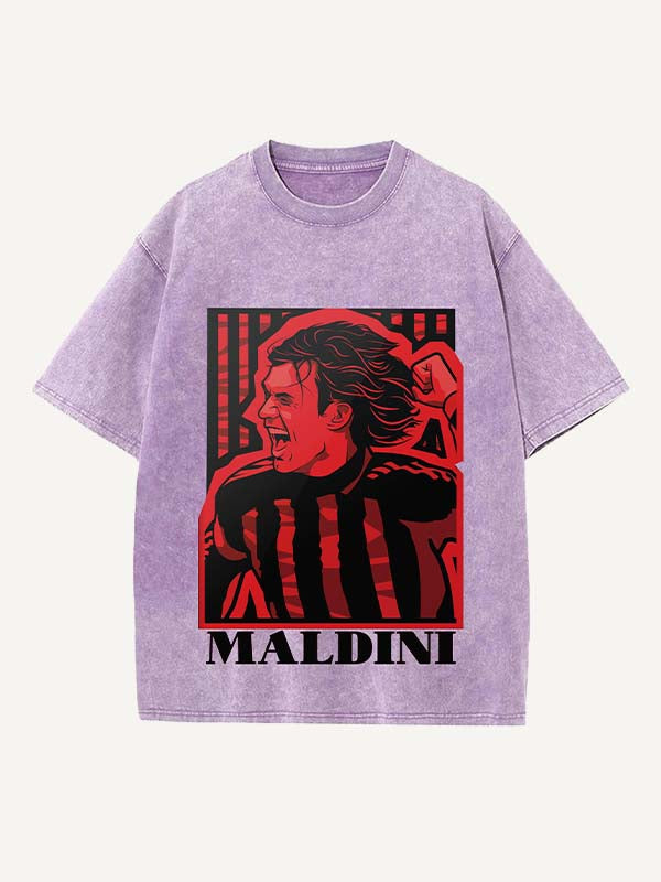 Paolo Maldini Print Round Neck T-shirt