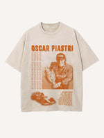 Oscar Piastri Print Round Neck T-shirt
