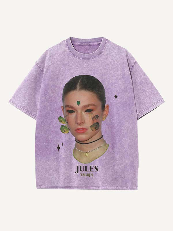 Euphoria Print Round Neck T-shirt