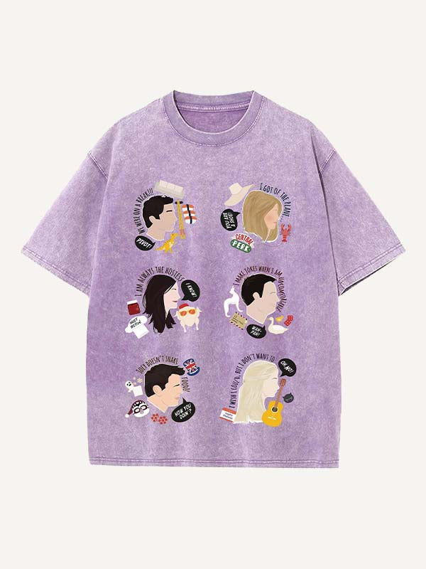 Friends Print Round Neck T-shirt