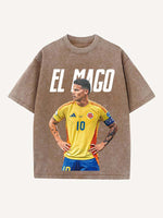 James Rodríguez Print Round Neck T-shirt