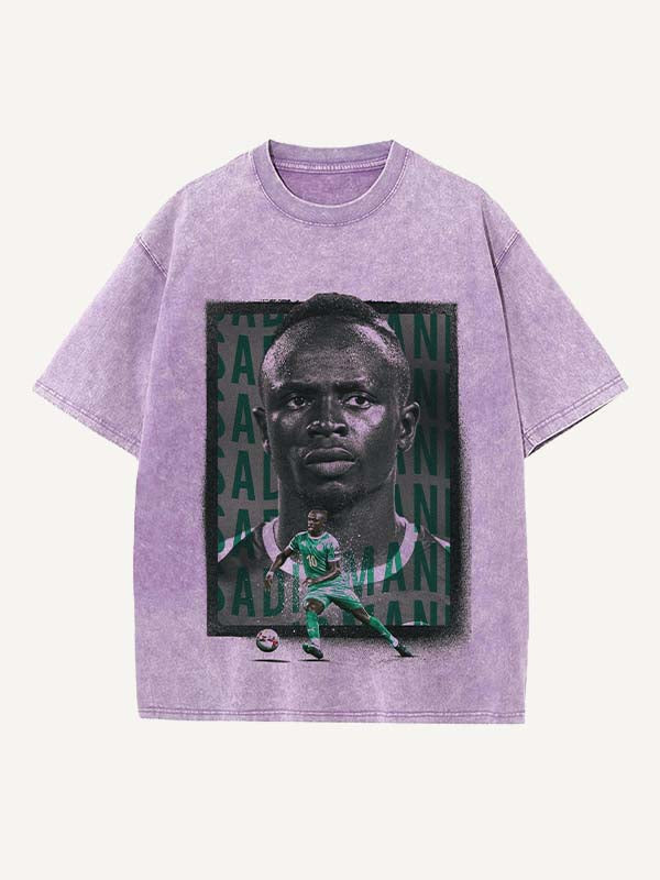 Sadio Mané Print Round Neck T-shirt