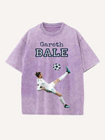 Gareth Bale Print Round Neck T-shirt