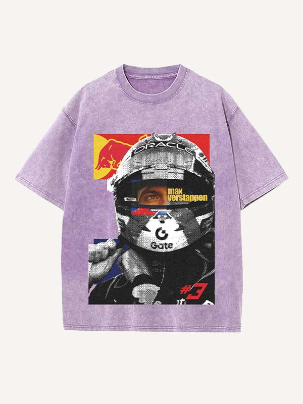 Max Verstappen Print Round Neck T-shirt
