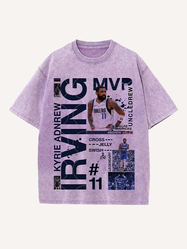 Kyrie Irving Print Round Neck T-shirt