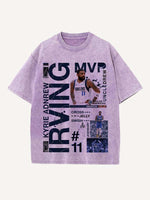 Kyrie Irving Print Round Neck T-shirt