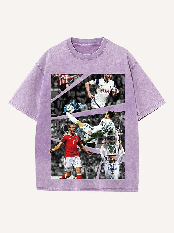 Gareth Bale Print Round Neck T-shirt