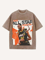 Kevin Durant Print Round Neck T-shirt