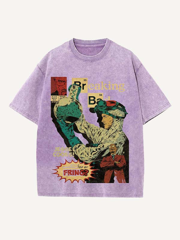 Breaking Bad Print Round Neck T-shirt