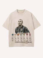Ronaldo Print Round Neck T-shirt