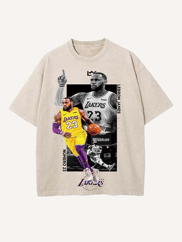LeBron James Print Round Neck T-shirt