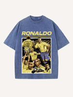 Ronaldo Print Round Neck T-shirt