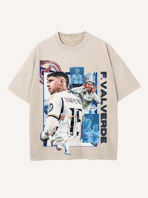 Federico Valverde Print Round Neck T-shirt