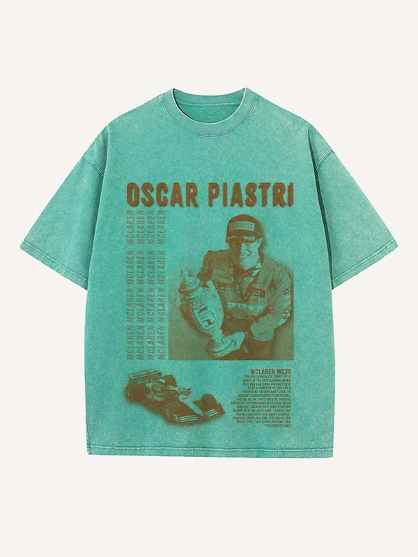 Oscar Piastri Print Round Neck T-shirt