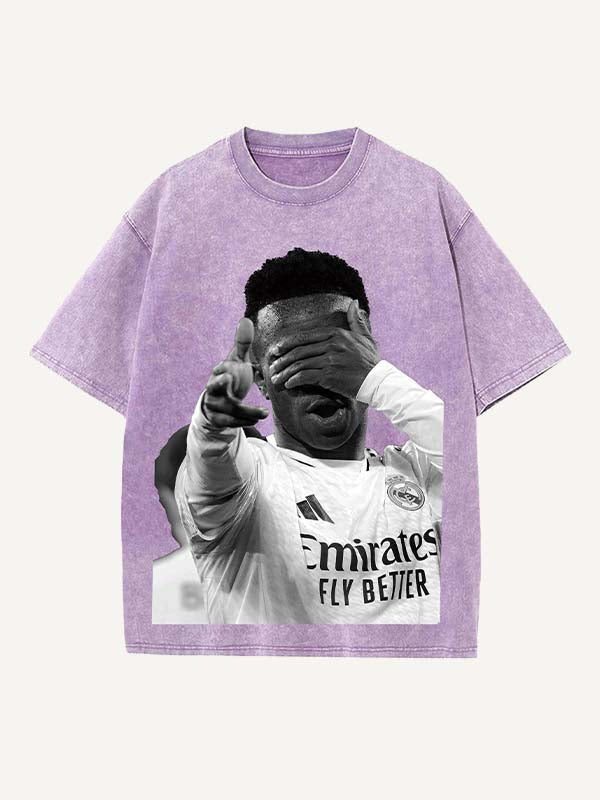 Vinícius Júnior Print Round Neck T-shirt