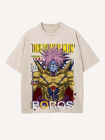 One-Punch Man Print Round Neck T-shirt