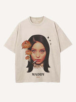 Euphoria Print Round Neck T-shirt