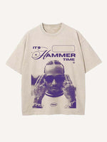 Lewis Hamilton Print Round Neck T-shirt