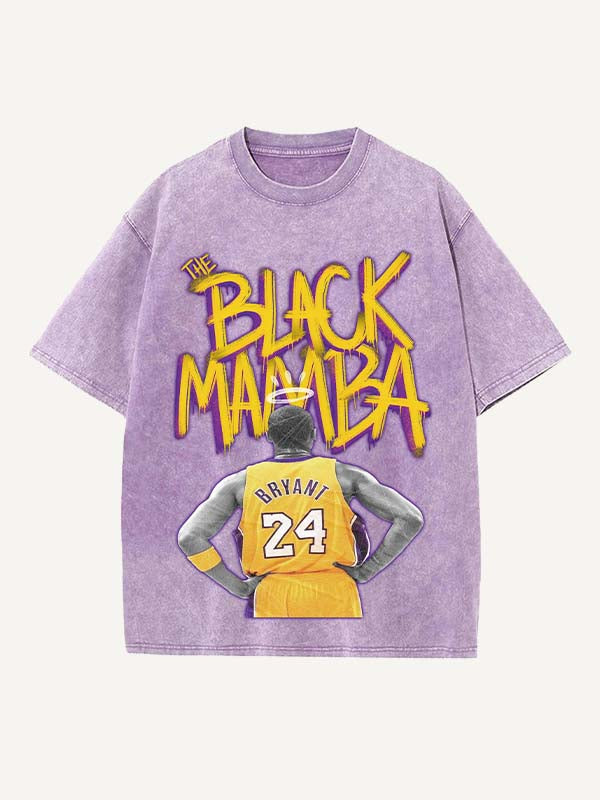 Kobe Bryant Print Round Neck T-shirt
