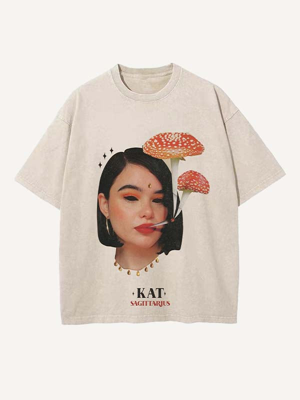 Euphoria Print Round Neck T-shirt