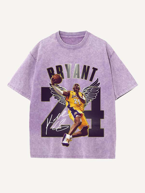 Kobe Bryant Print Round Neck T-shirt