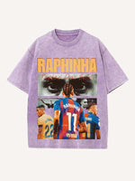 Raphinha Print Round Neck T-shirt