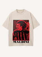 Paolo Maldini Print Round Neck T-shirt
