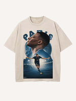 Kylian Mbappé Print Round Neck T-shirt