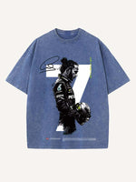 Lewis Hamilton Print Round Neck T-shirt