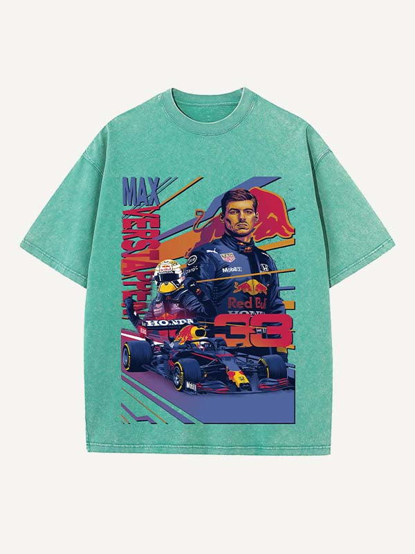 Max Verstappen Print Round Neck T-shirt