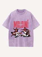 Paolo Maldini Print Round Neck T-shirt