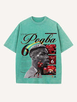 Paul Pogba Print Round Neck T-shirt