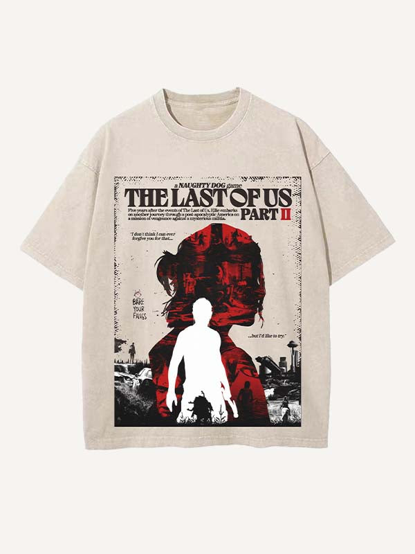 The Last of Us Print Round Neck T-shirt
