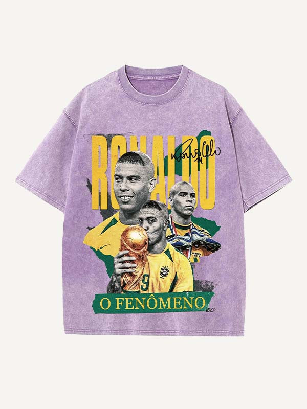 Ronaldo Print Round Neck T-shirt