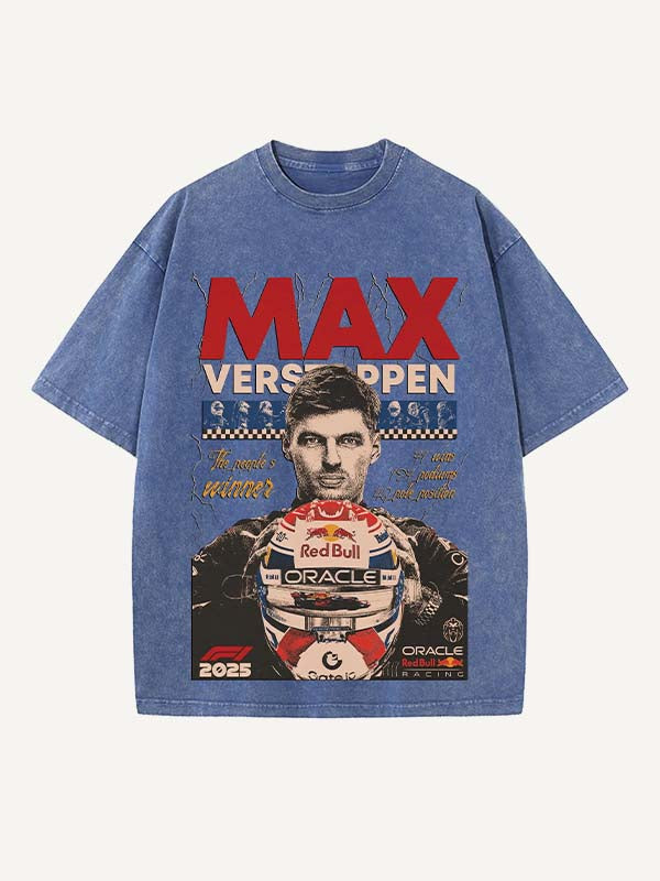 Max Verstappen Print Round Neck T-shirt