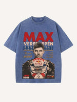 Max Verstappen Print Round Neck T-shirt