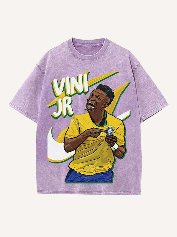 Vinícius Júnior Print Round Neck T-shirt