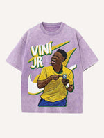 Vinícius Júnior Print Round Neck T-shirt